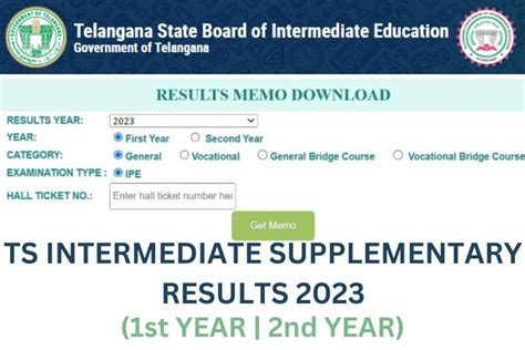 tsbie supplementary result 2023 notification